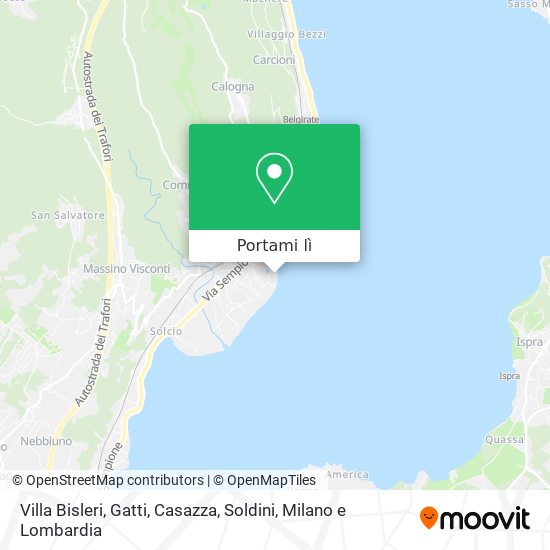 Mappa Villa Bisleri, Gatti, Casazza, Soldini