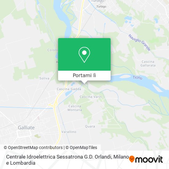 Mappa Centrale Idroelettrica Sessatrona G.D. Orlandi
