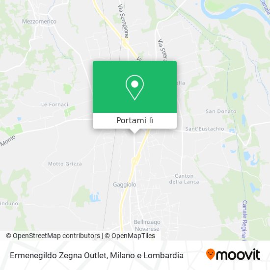 Mappa Ermenegildo Zegna Outlet