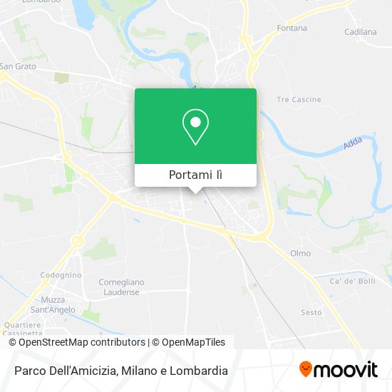 Mappa Parco Dell'Amicizia