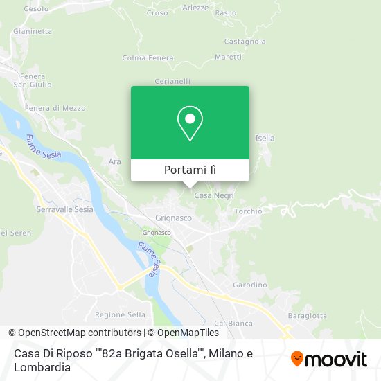 Mappa Casa Di Riposo ""82a Brigata Osella""