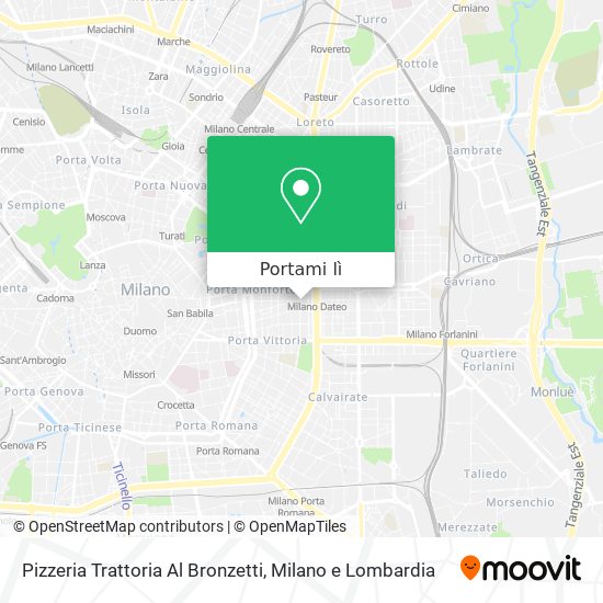 Mappa Pizzeria Trattoria Al Bronzetti