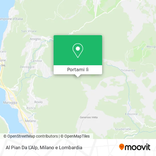 Mappa Al Pian Da L'Alp