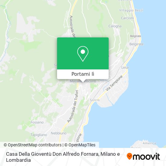 Mappa Casa Della Gioventù Don Alfredo Fornara