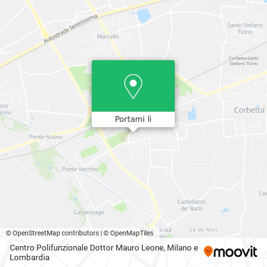 Mappa Centro Polifunzionale Dottor Mauro Leone
