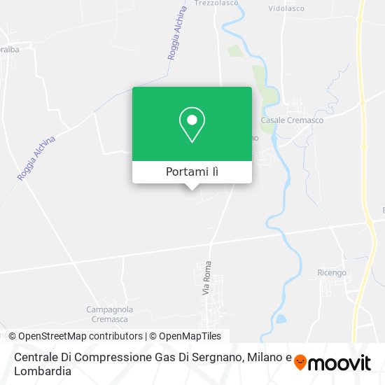 Mappa Centrale Di Compressione Gas Di Sergnano