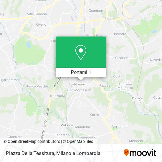 Mappa Piazza Della Tessitura