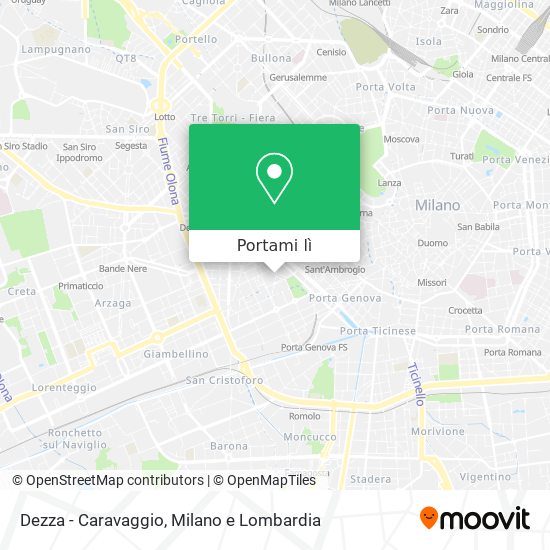Mappa Dezza - Caravaggio