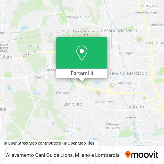 Mappa Allevamento Cani Guida Lions