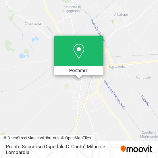 Mappa Pronto Soccorso Ospedale C. Cantu'