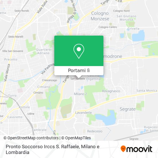 Mappa Pronto Soccorso Irccs S. Raffaele