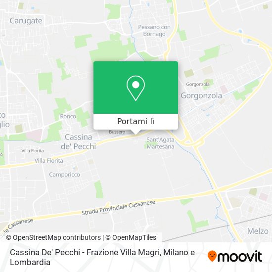 Mappa Cassina De' Pecchi - Frazione Villa Magri