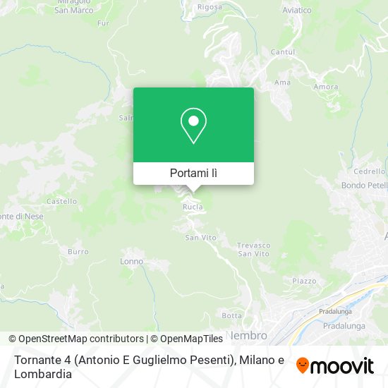 Mappa Tornante 4 (Antonio E Guglielmo Pesenti)