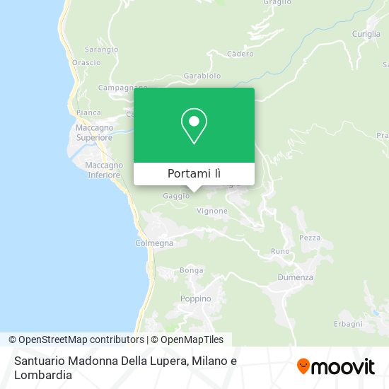 Mappa Santuario Madonna Della Lupera