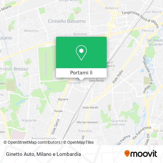 Mappa Ginetto Auto