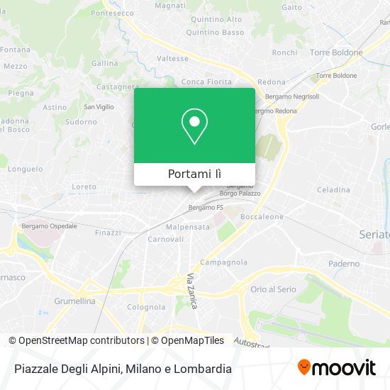 Mappa Piazzale Degli Alpini
