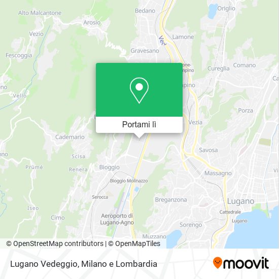 Mappa Lugano Vedeggio