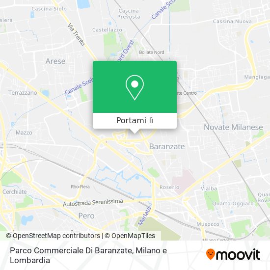Mappa Parco Commerciale Di Baranzate