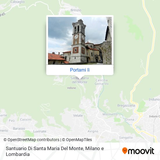 Mappa Santuario Di Santa Maria Del Monte
