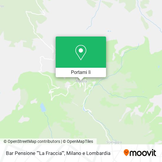 Mappa Bar Pensione ""La Fraccia""