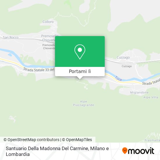 Mappa Santuario Della Madonna Del Carmine