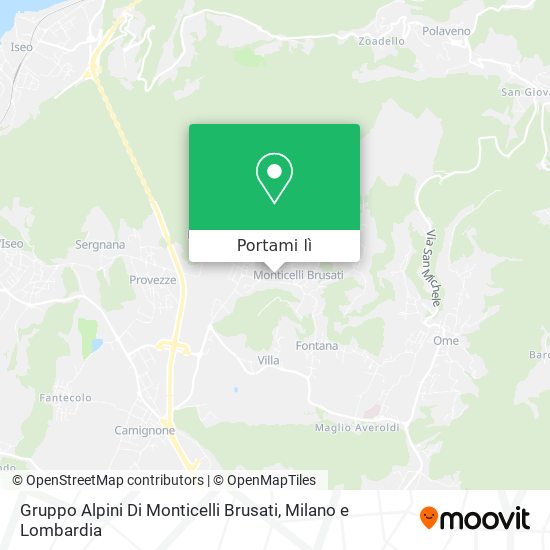 Mappa Gruppo Alpini Di Monticelli Brusati