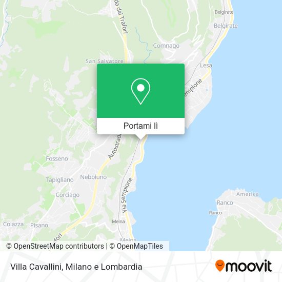 Mappa Villa Cavallini