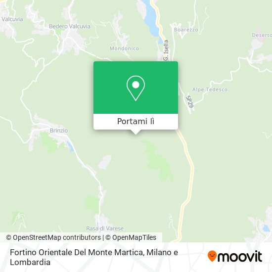 Mappa Fortino Orientale Del Monte Martica