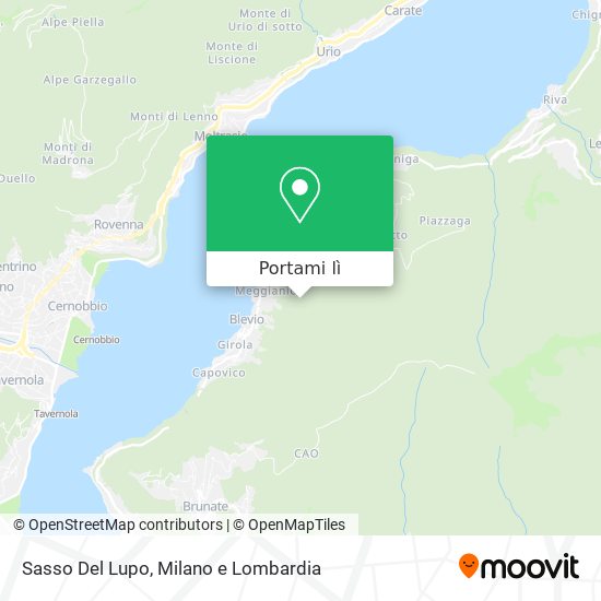 Mappa Sasso Del Lupo