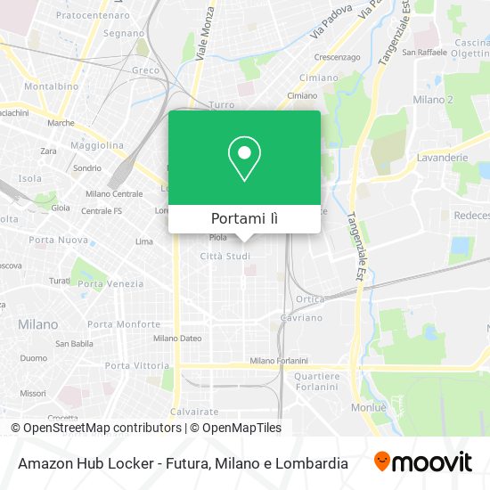 Mappa Amazon Hub Locker - Futura