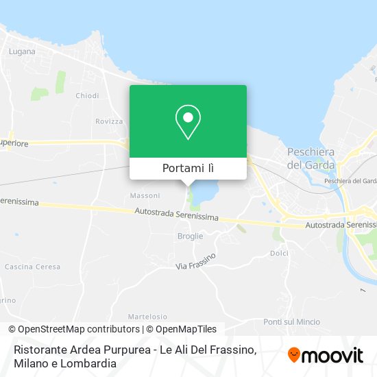 Mappa Ristorante Ardea Purpurea - Le Ali Del Frassino