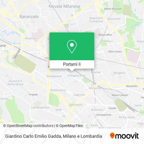 Mappa Giardino Carlo Emilio Gadda