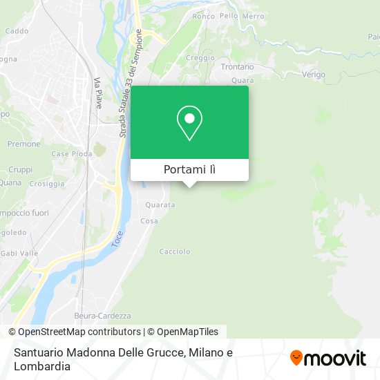 Mappa Santuario Madonna Delle Grucce