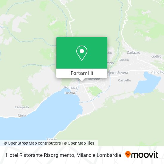 Mappa Hotel Ristorante Risorgimento