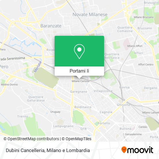 Mappa Dubini Cancelleria