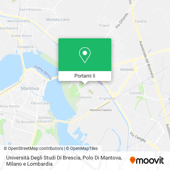 Mappa Università Degli Studi Di Brescia, Polo Di Mantova