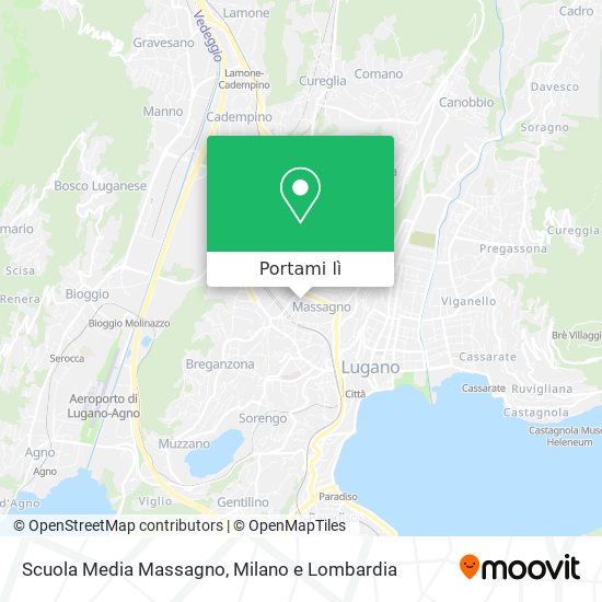 Mappa Scuola Media Massagno