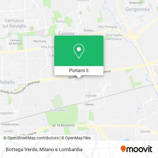 Mappa Bottega Verde