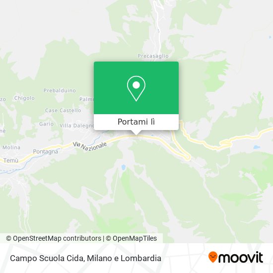 Mappa Campo Scuola Cida