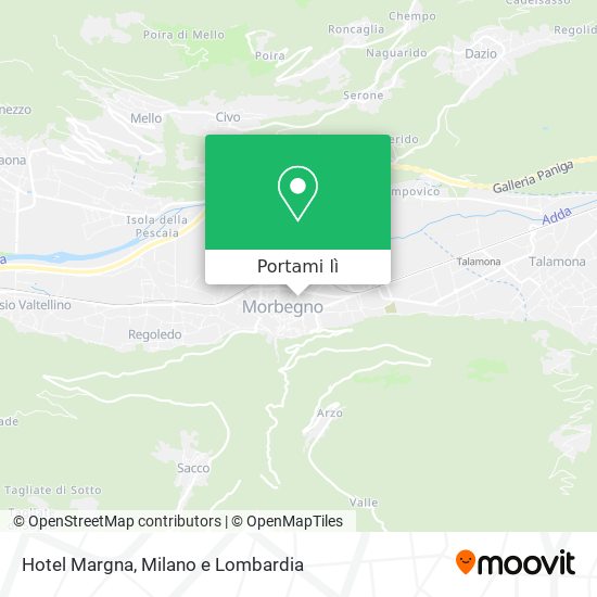 Mappa Hotel Margna