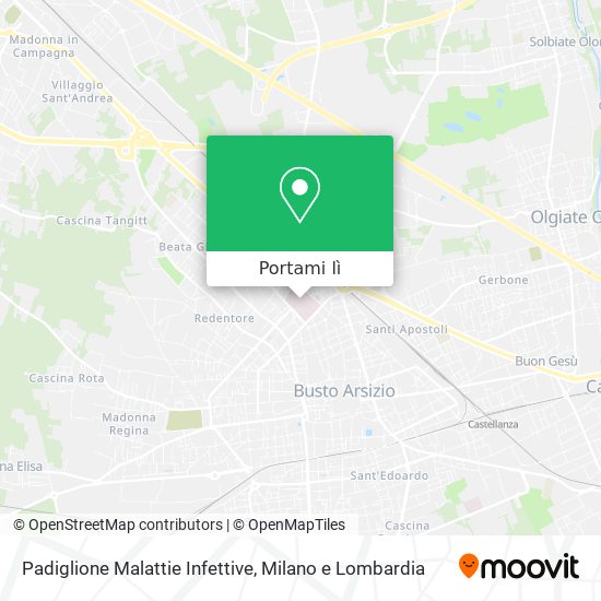 Mappa Padiglione Malattie Infettive