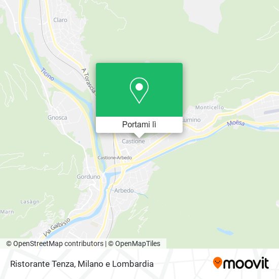 Mappa Ristorante Tenza