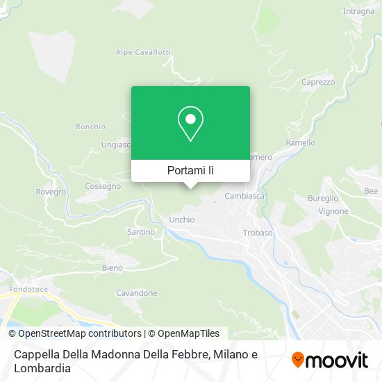 Mappa Cappella Della Madonna Della Febbre