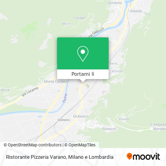 Mappa Ristorante Pizzeria Varano