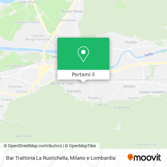 Mappa Bar Trattoria La Rustichella
