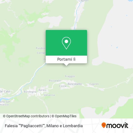 Mappa Falesia ""Pagliaccetti""