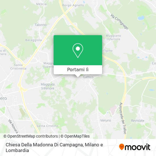 Mappa Chiesa Della Madonna Di Campagna