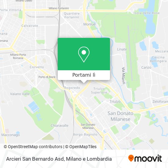 Mappa Arcieri San Bernardo Asd