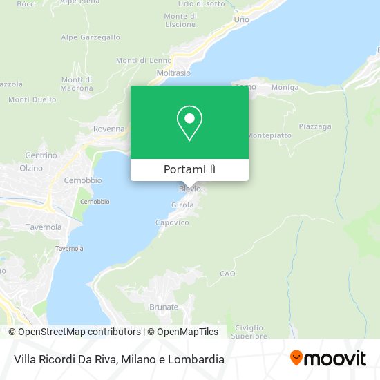 Mappa Villa Ricordi Da Riva