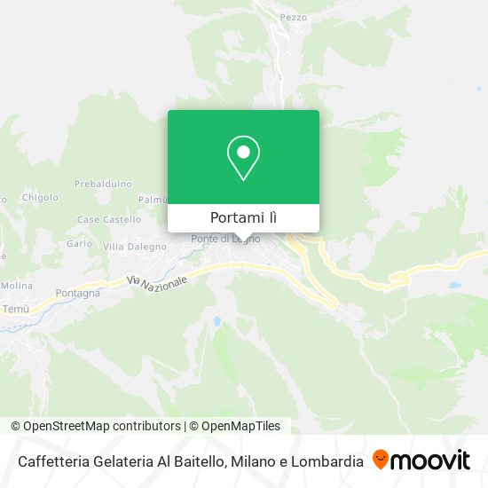 Mappa Caffetteria Gelateria Al Baitello